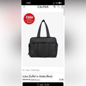 Calpak Luka Duffel Bag Black